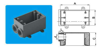 Single-gang boxes Type FSS Single-gang boxes Type FSS