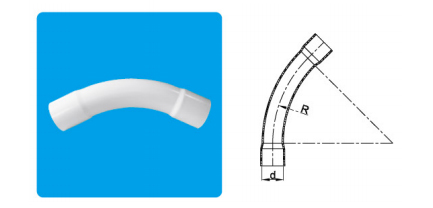 BEND 45°WHITE (Medium DUTY,UV resistance)